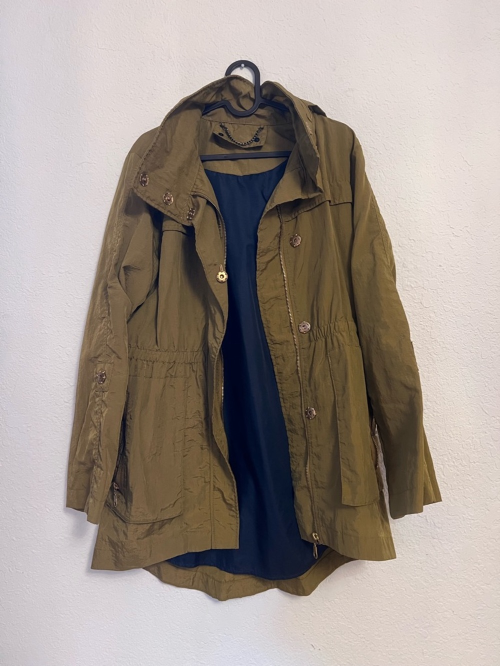 Olive Utility Hooded Jacket - Women